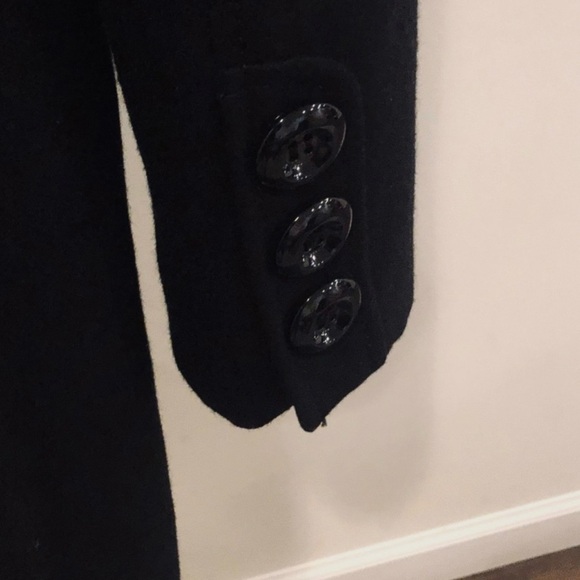 Guess womens medium black single breasted wool blend peacoat - Picture 5 of 16